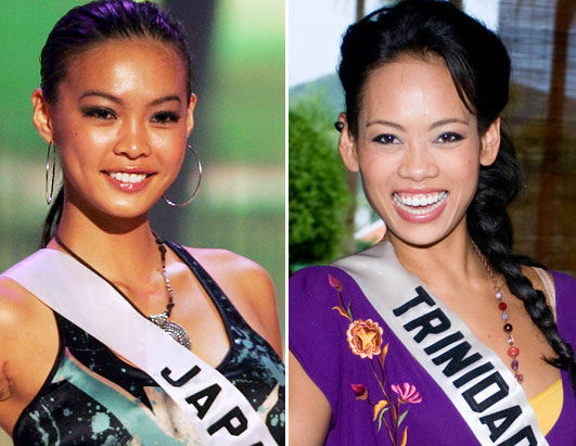 Miss japan and miss trinidad