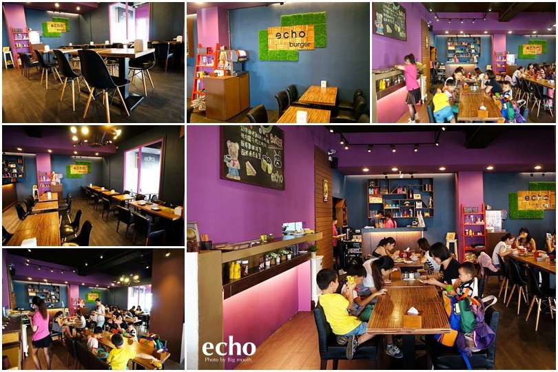 【台中】echo 艾可先生漢堡餐廳‧海陸雙併可愛小漢堡 高C P值商業午餐推薦